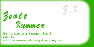 zsolt kummer business card